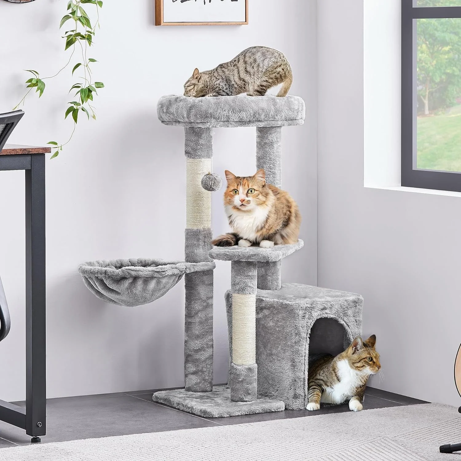 Cat Tower Plush Cover with Condo - Image 6