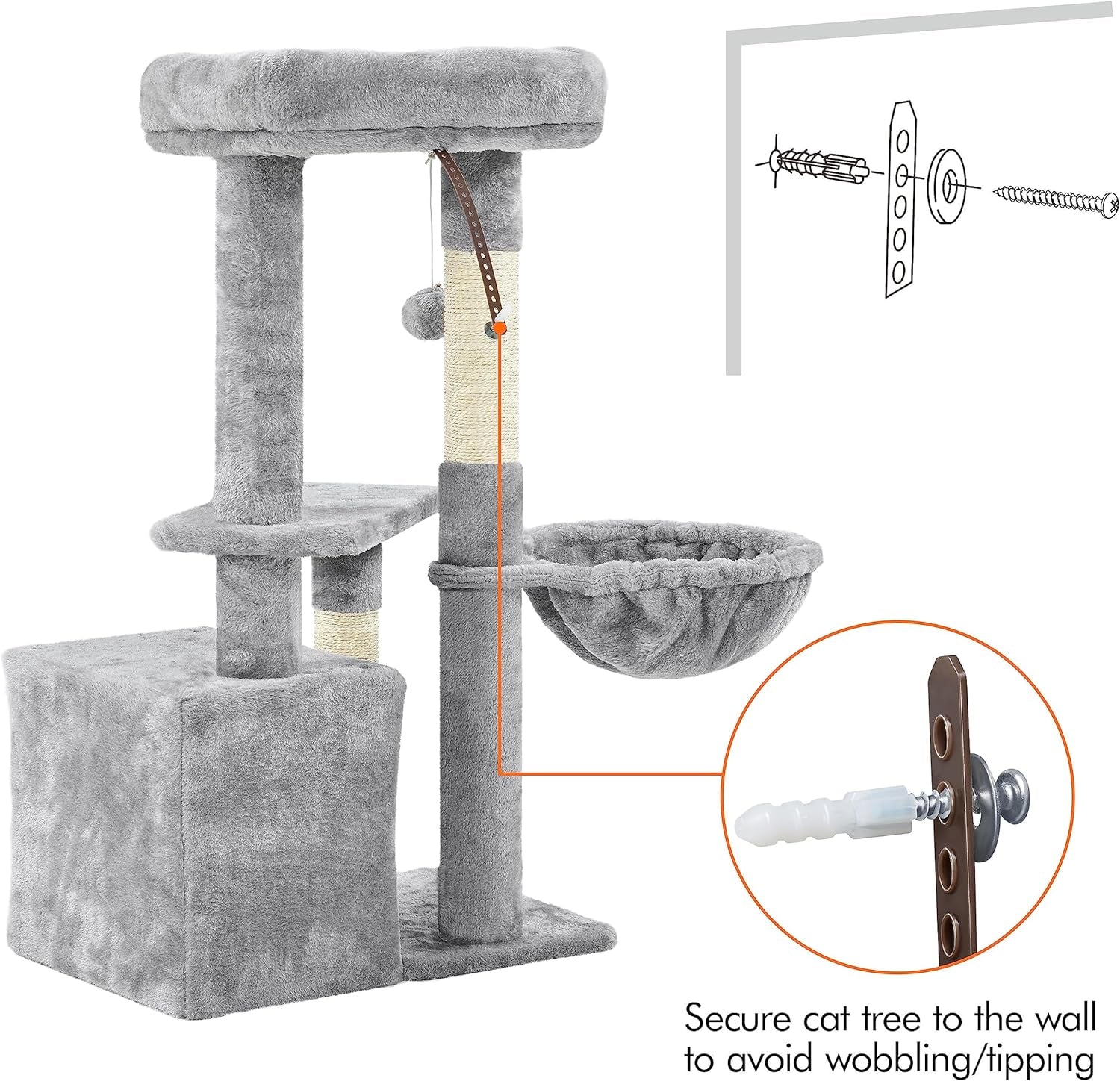 Cat Tower Plush Cover with Condo - Image 8