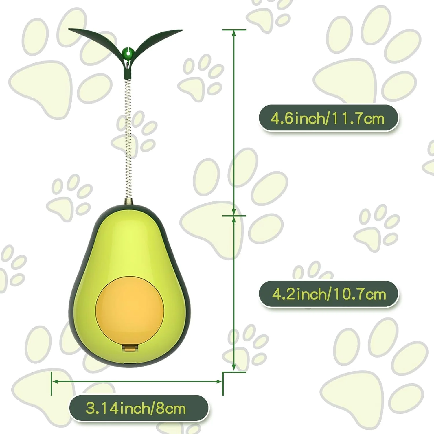 Cat Toy Avocado Tumbler & Catnip Ball Interactive - Image 3