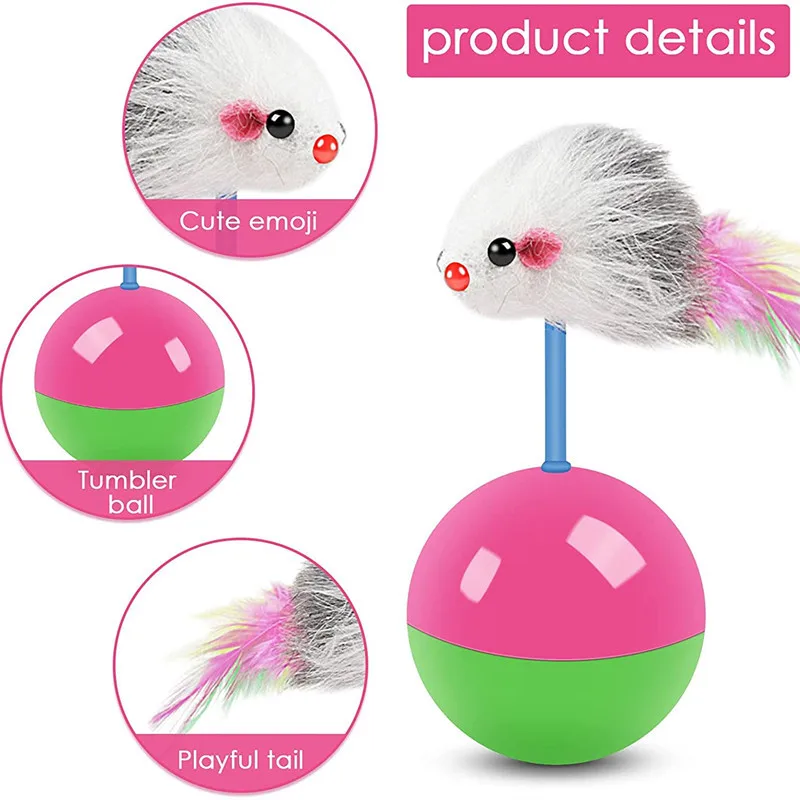 Cat Toys Set – Mouse & Teasing Interactive Pet Toys - Image 4