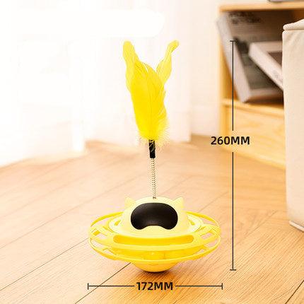 Cat Tumbler Feather Stick Toy - Image 3