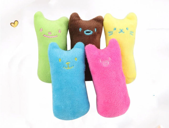 Catnip Cat Toys Pillow Interactive Cat Toy Catnip Pet Supplies Pillow Thumb Plush Teeth Grinding Bite Mint Cat Accessories - Image 6