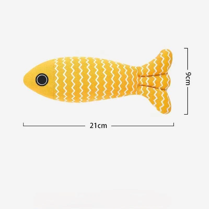 Catnip Fish Chew Toy for Cats - Image 2