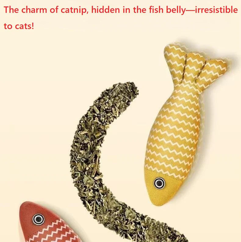 Catnip Fish Chew Toy for Cats - Image 3