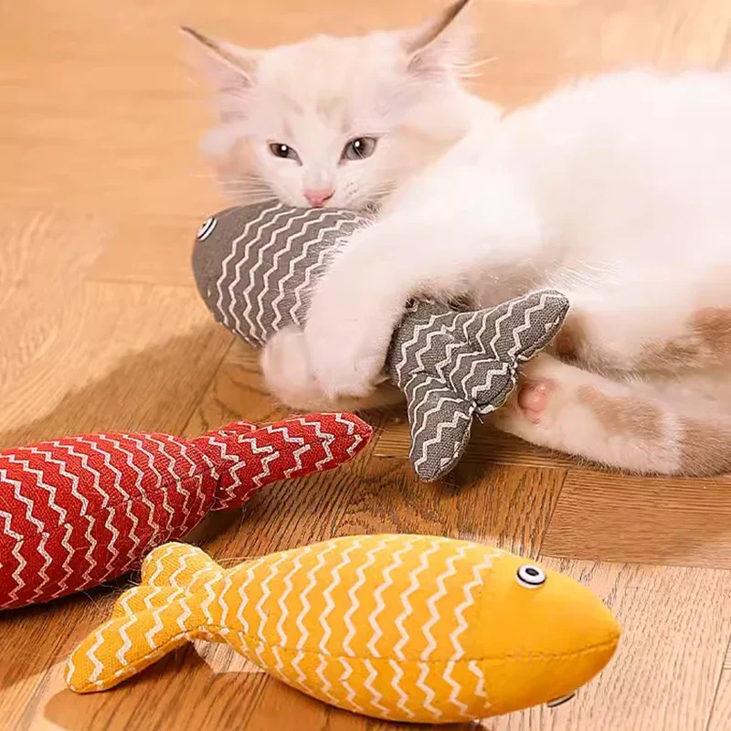 Catnip Fish Toy – Interactive Plush Simulation Fish for Cats & Kittens - Image 3