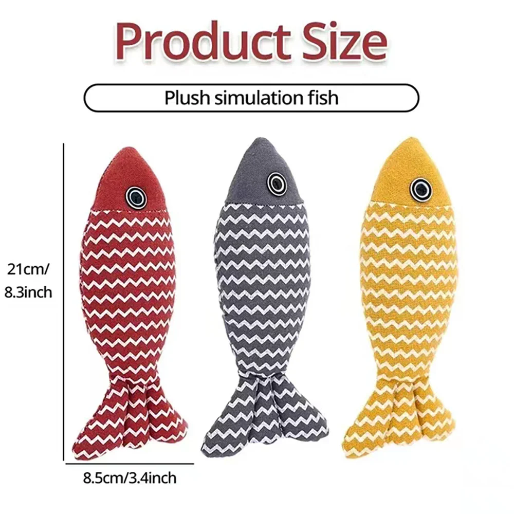 Catnip Fish Toy – Interactive Plush Simulation Fish for Cats & Kittens - Image 7