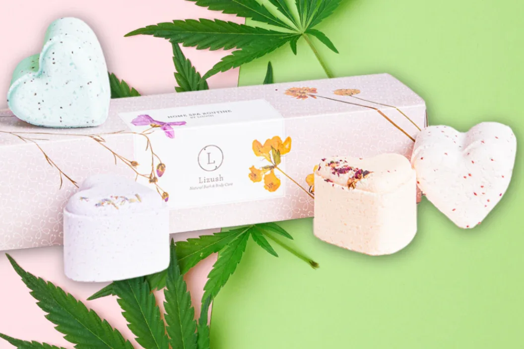 CBD -  5 Hearts Shaped Shower Steamers/ fizzies with CBD - in a Gift Box - Can be personalized. (THC free) - Image 5