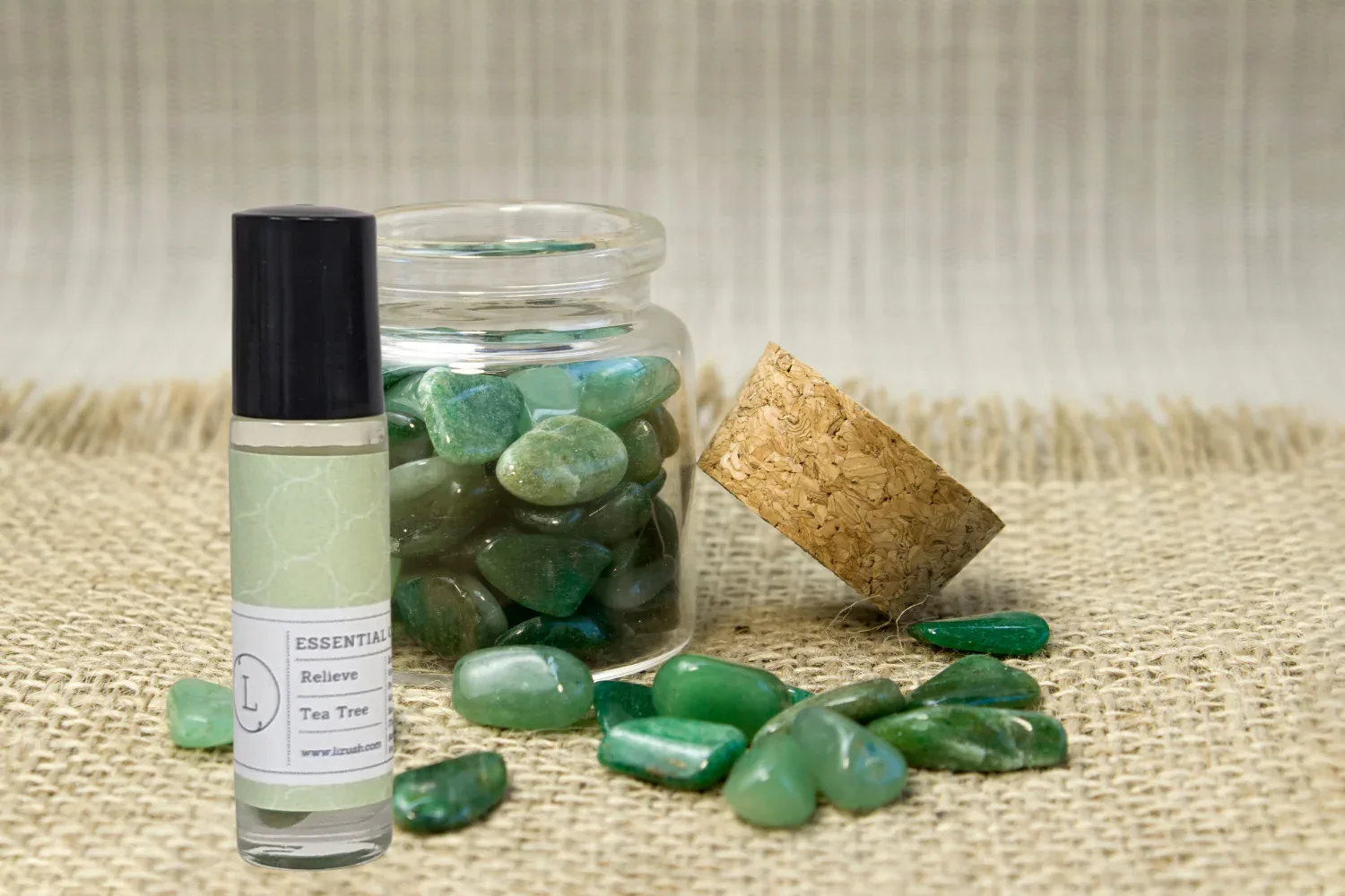 CBD Essential Oils Roll-On set with Crystals and CBD (THC free) - Image 6