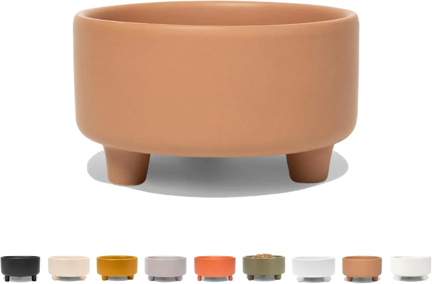 Ceramic Cat & Dog Pet Bowl, Elevated Stoneware Feeder, Dishwasher Safe - Image 16