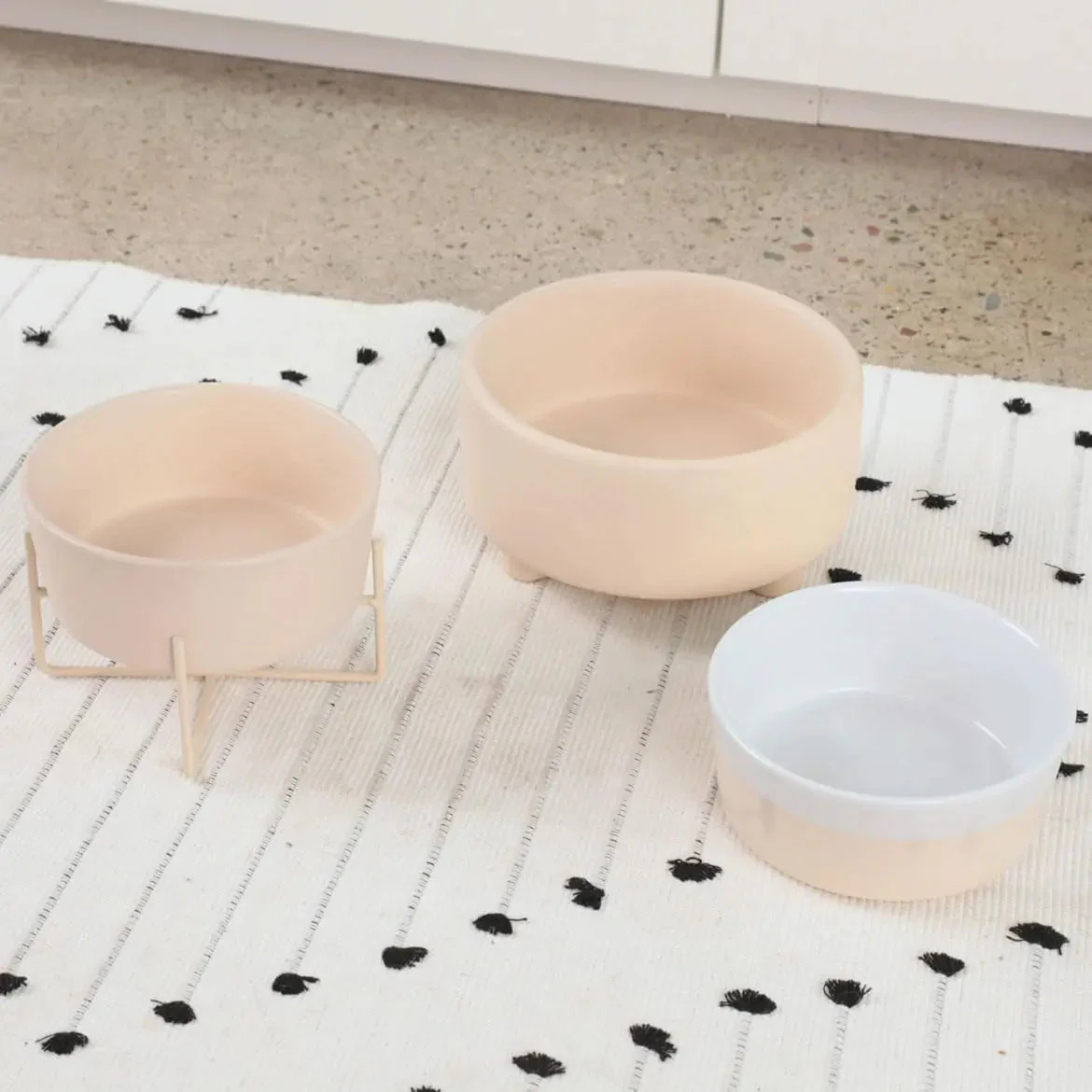 Ceramic Cat & Dog Pet Bowl, Elevated Stoneware Feeder, Dishwasher Safe - Image 7