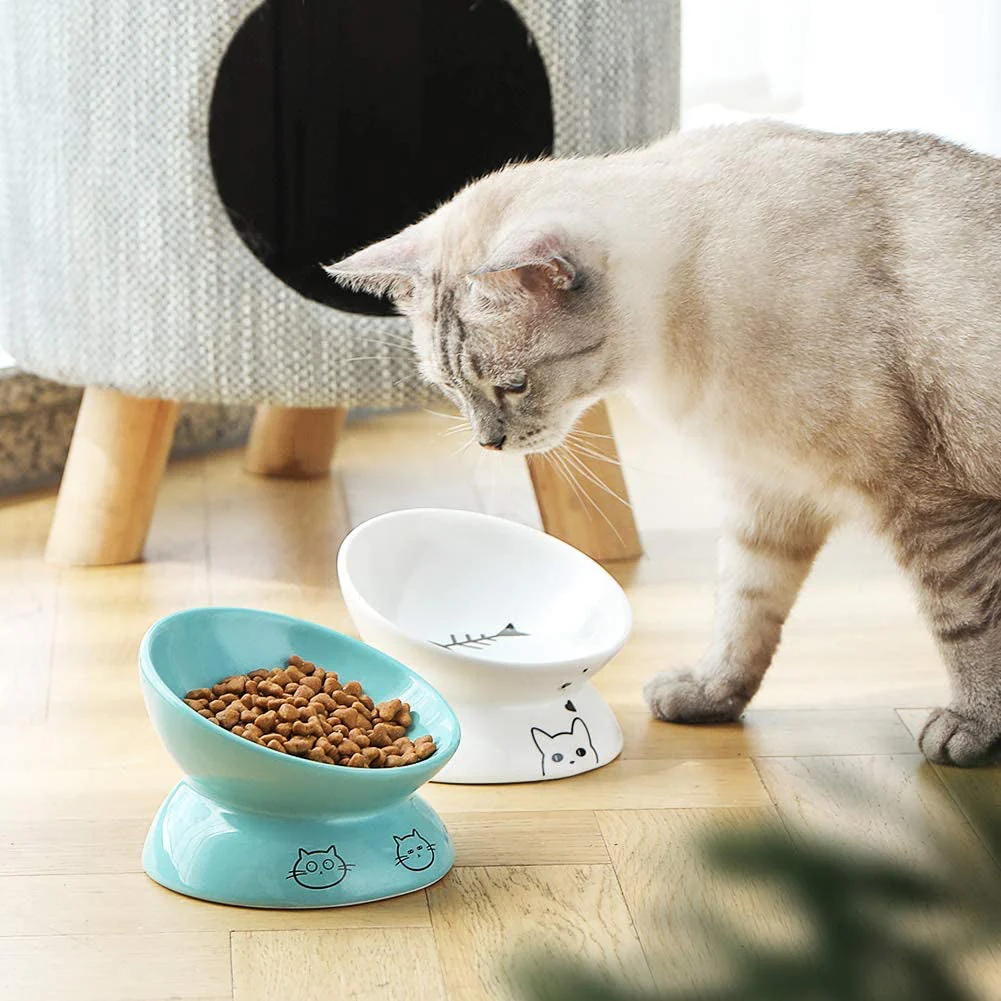 Ceramic Raised Cat Bowls - Image 4