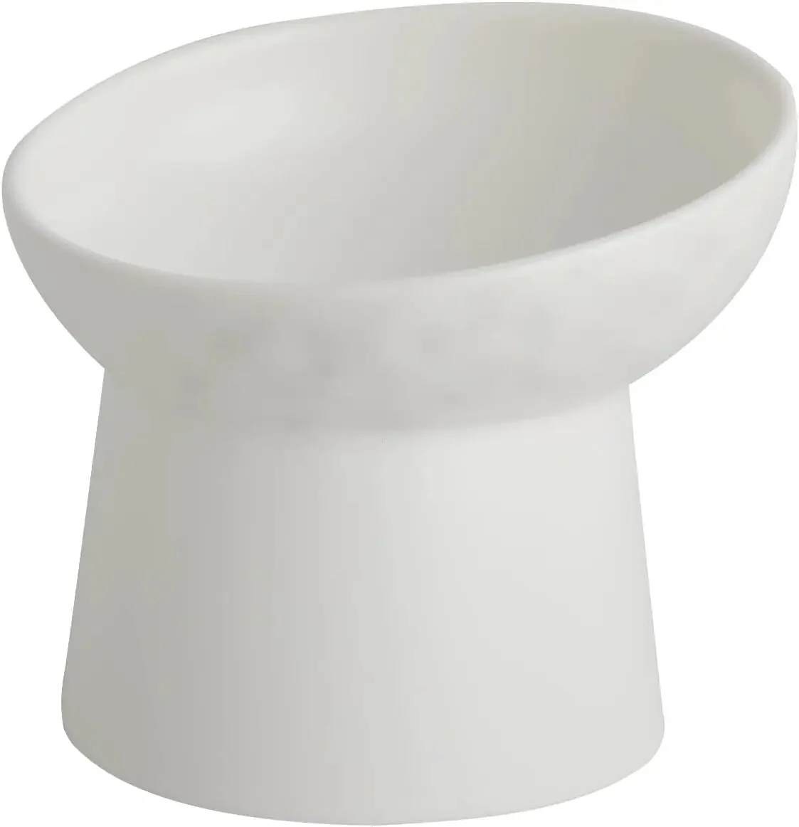 Ceramic Raised Tilted Cat Bowls Set of 2, Elevated Porcelain Feeder - Image 6