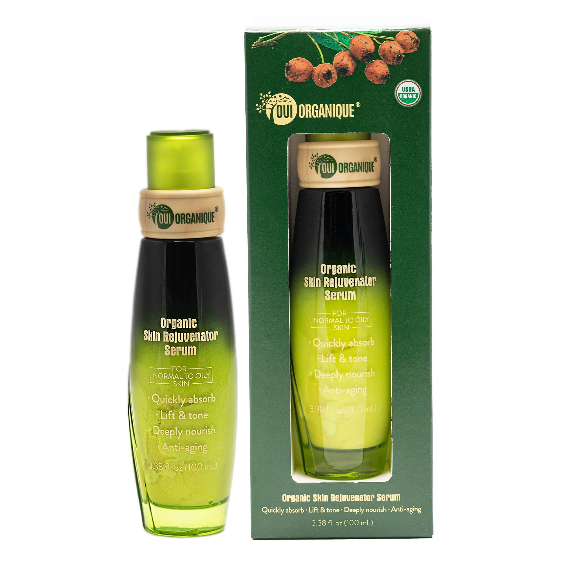 Certified Organic Skin Rejuvenator Serum Anti aging natural sunscreen alternative Botanical retinol - Image 2