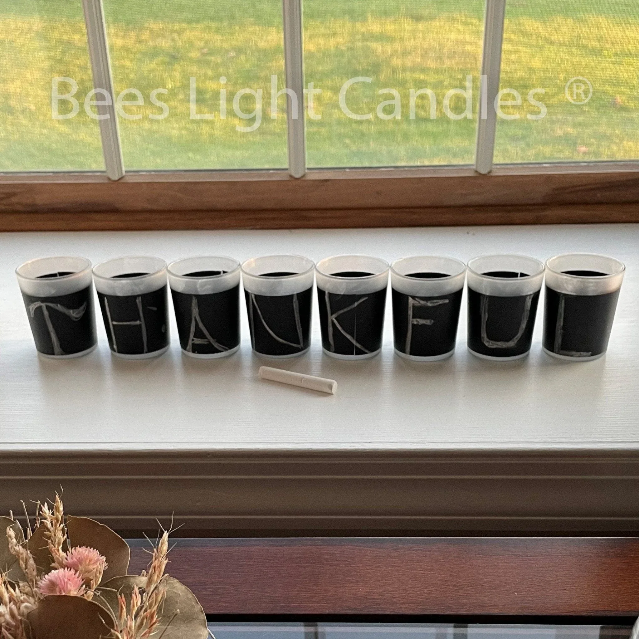 Chalkboard Writeable Candle Holder - Image 2