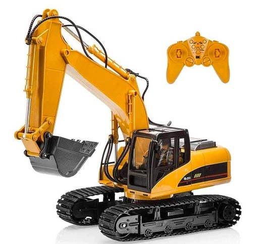 Channel remote control excavator alloy version 2.4G wireless remote control vehicle engineering vehicle excavator children's toys - Image 2
