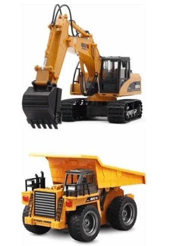 Channel remote control excavator alloy version 2.4G wireless remote control vehicle engineering vehicle excavator children's toys - Image 4