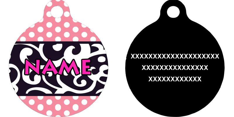 Chantilly Pink HD Dog ID Tag - Image 2