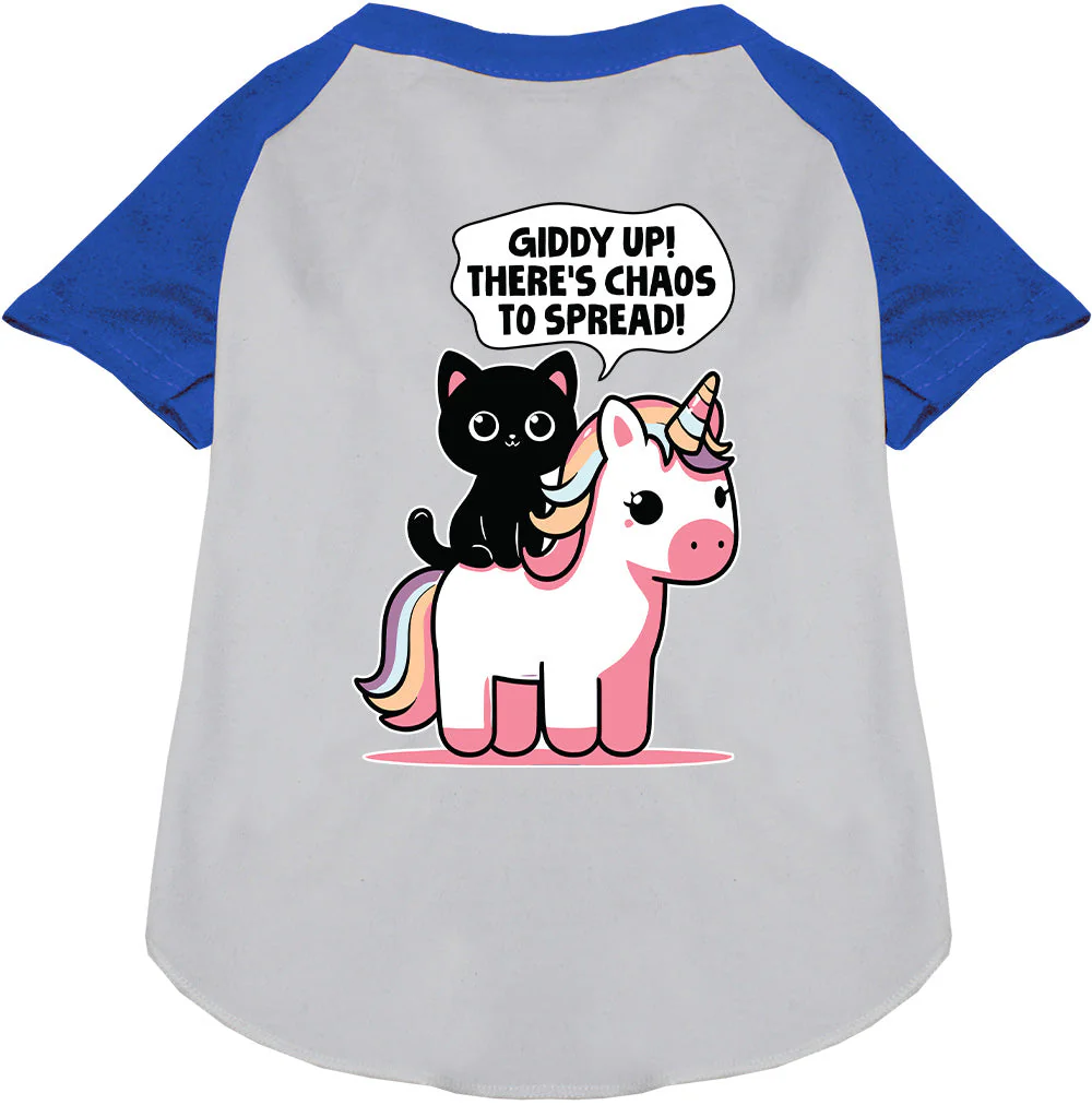 Chaos to Spread Pet Raglan Shirt - Image 3