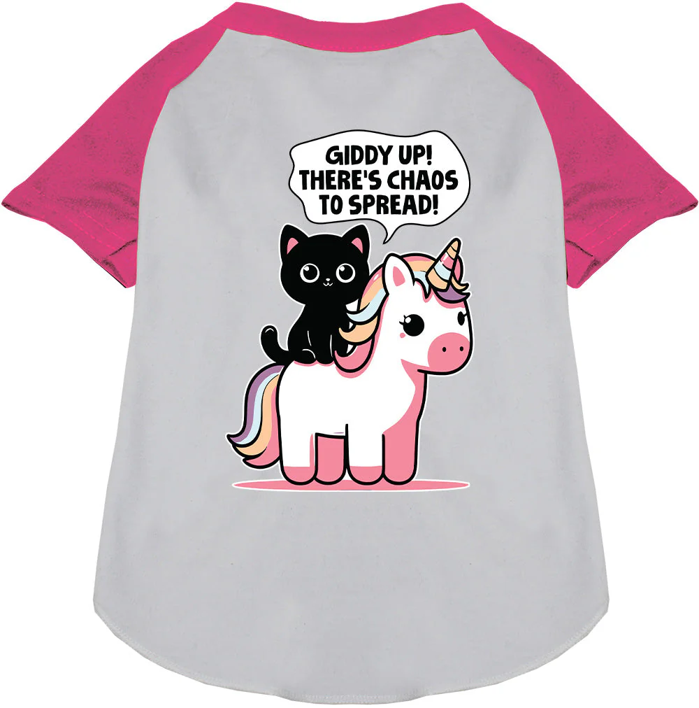 Chaos to Spread Pet Raglan Shirt - Image 4