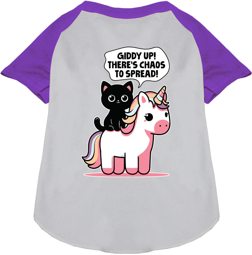 Chaos to Spread Pet Raglan Shirt - Image 6