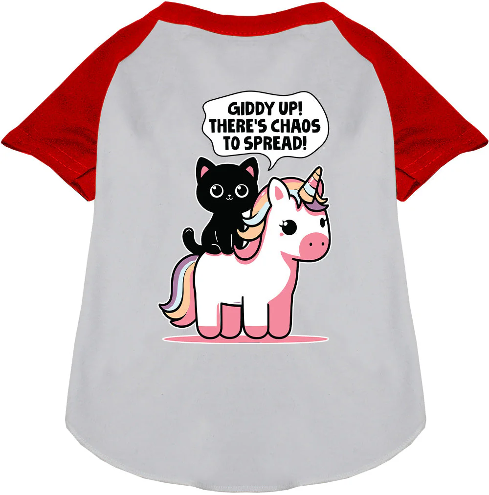 Chaos to Spread Pet Raglan Shirt - Image 7