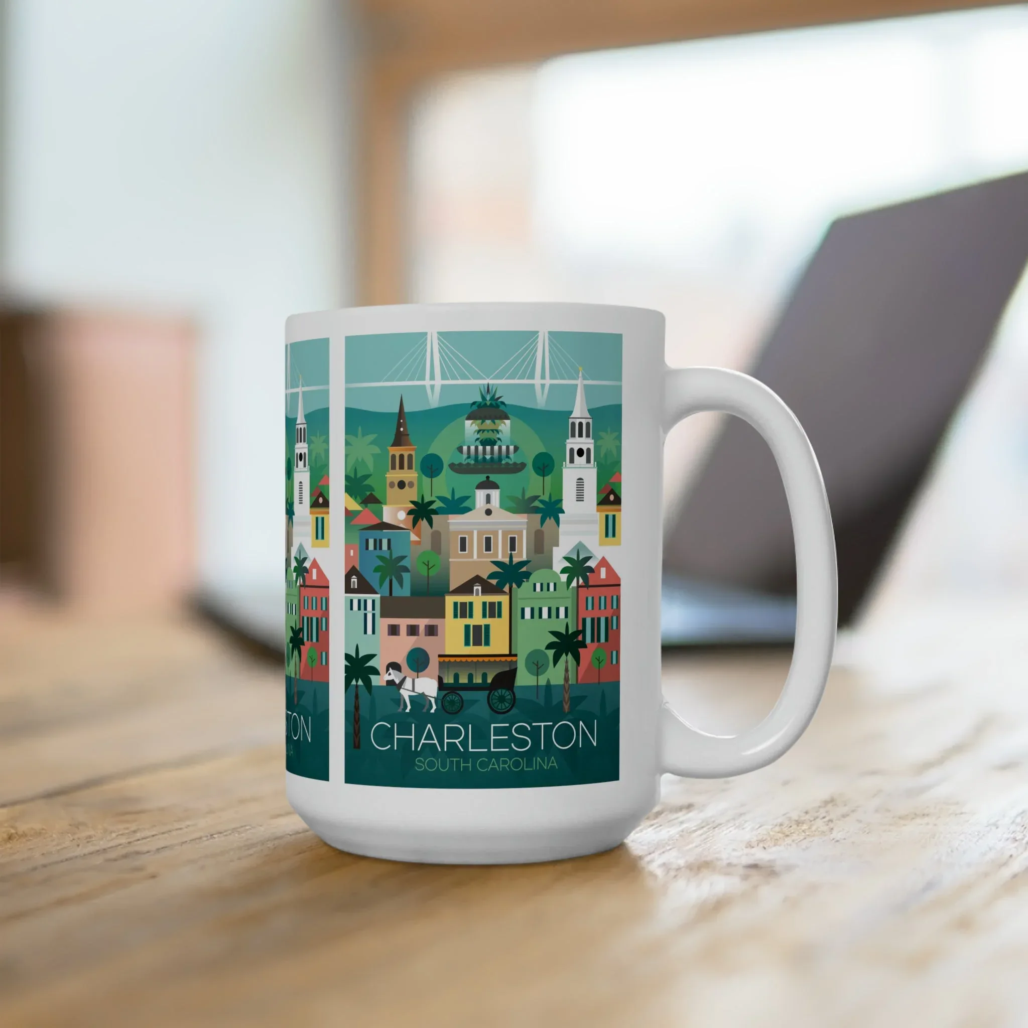 Charleston Ceramic Mug 11oz or 15oz - Image 4