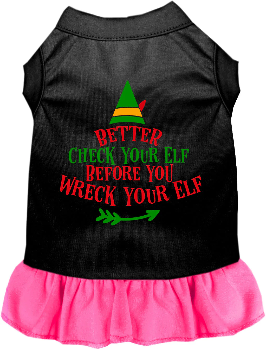 Check Your Elf Christmas Pet Dress - Image 4