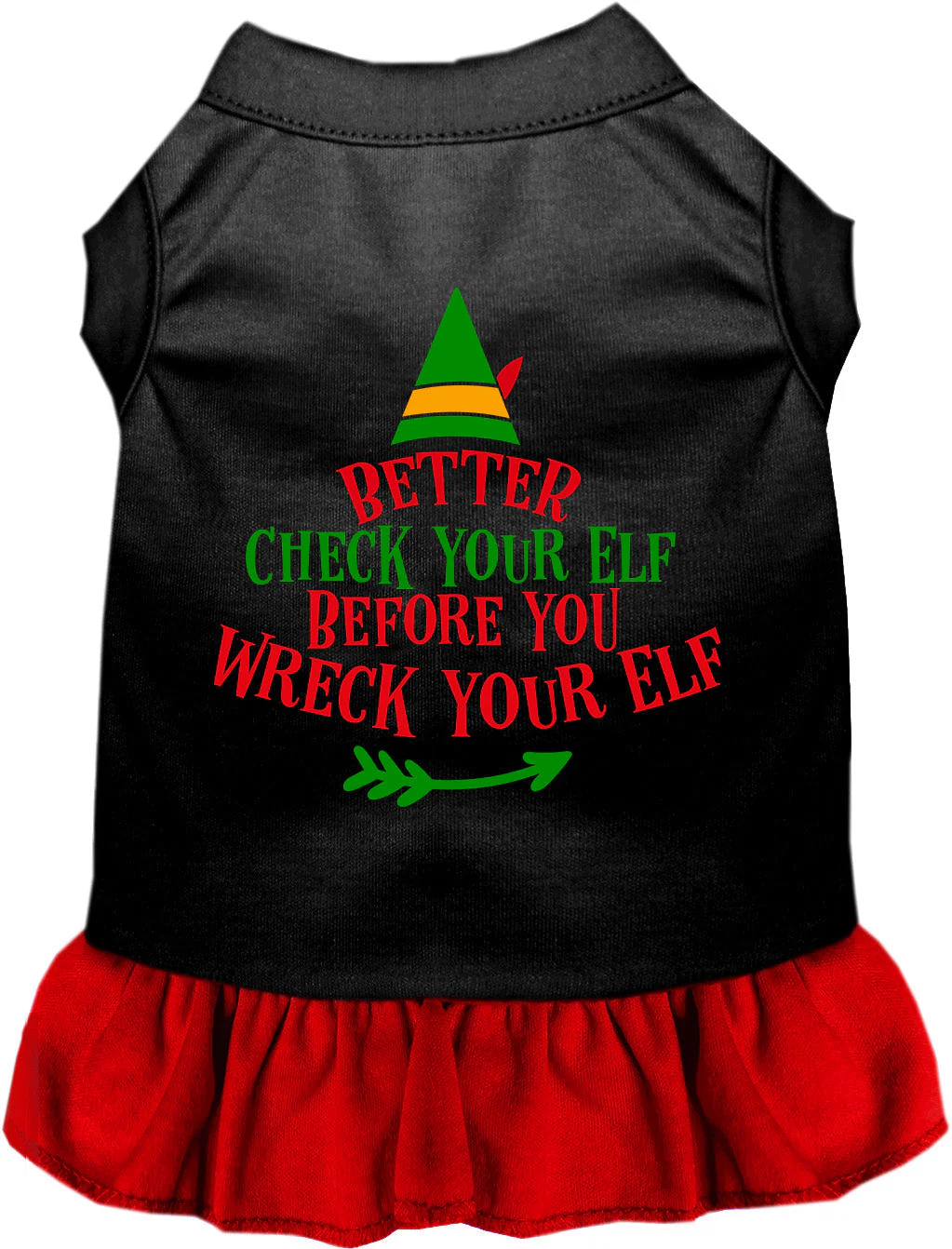 Check Your Elf Christmas Pet Dress - Image 6