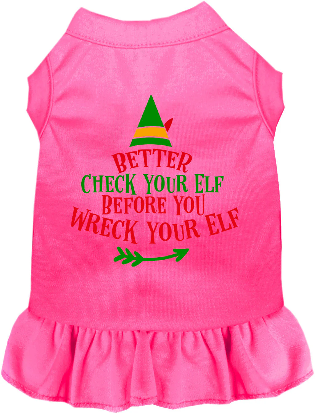 Check Your Elf Christmas Pet Dress - Image 7