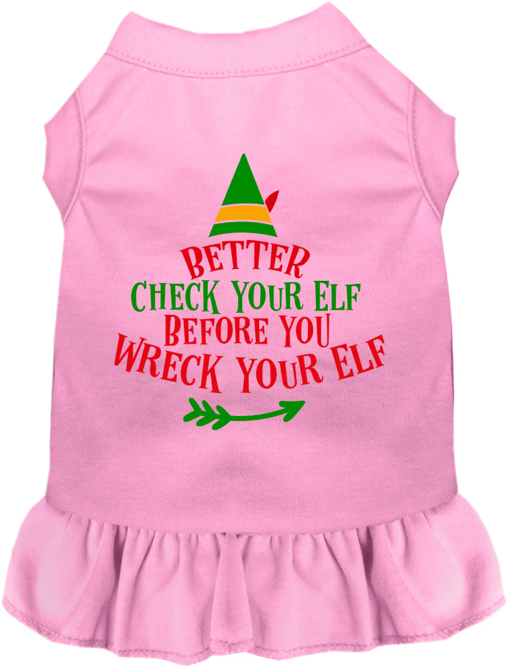 Check Your Elf Christmas Pet Dress - Image 8