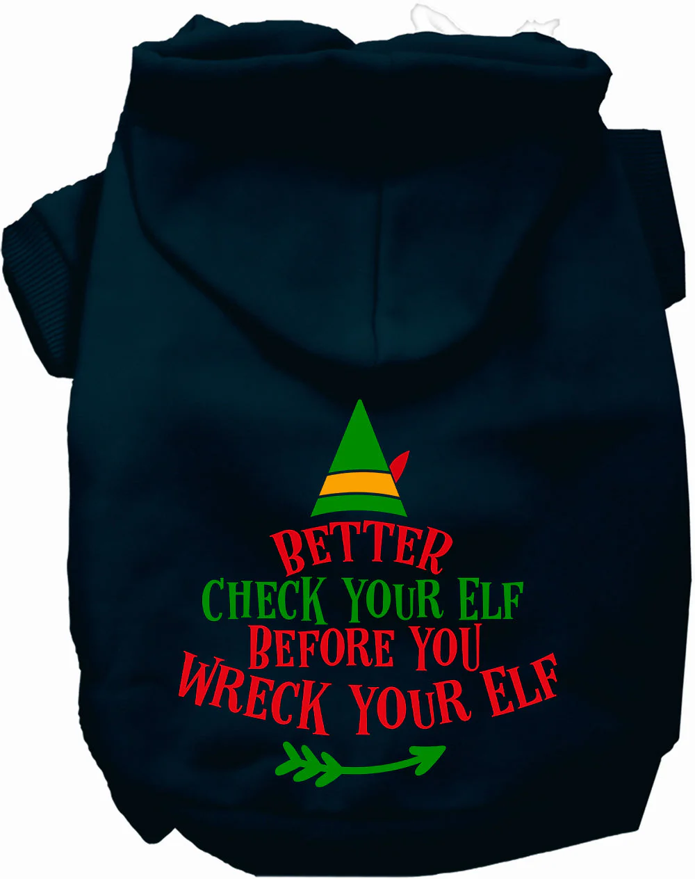 Check Your Elf Christmas Pet Hoodie - Image 10