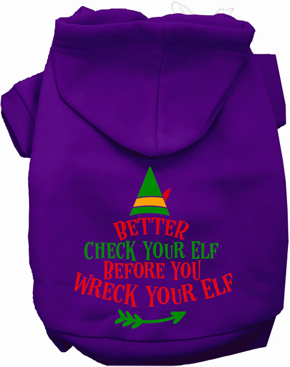 Check Your Elf Christmas Pet Hoodie - Image 11