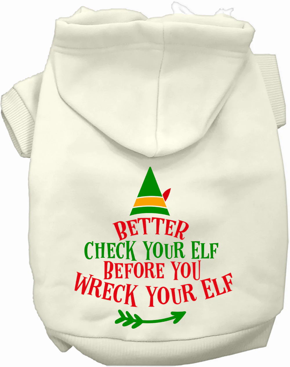 Check Your Elf Christmas Pet Hoodie - Image 6