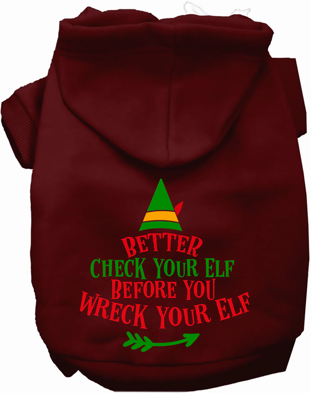 Check Your Elf Christmas Pet Hoodie - Image 9