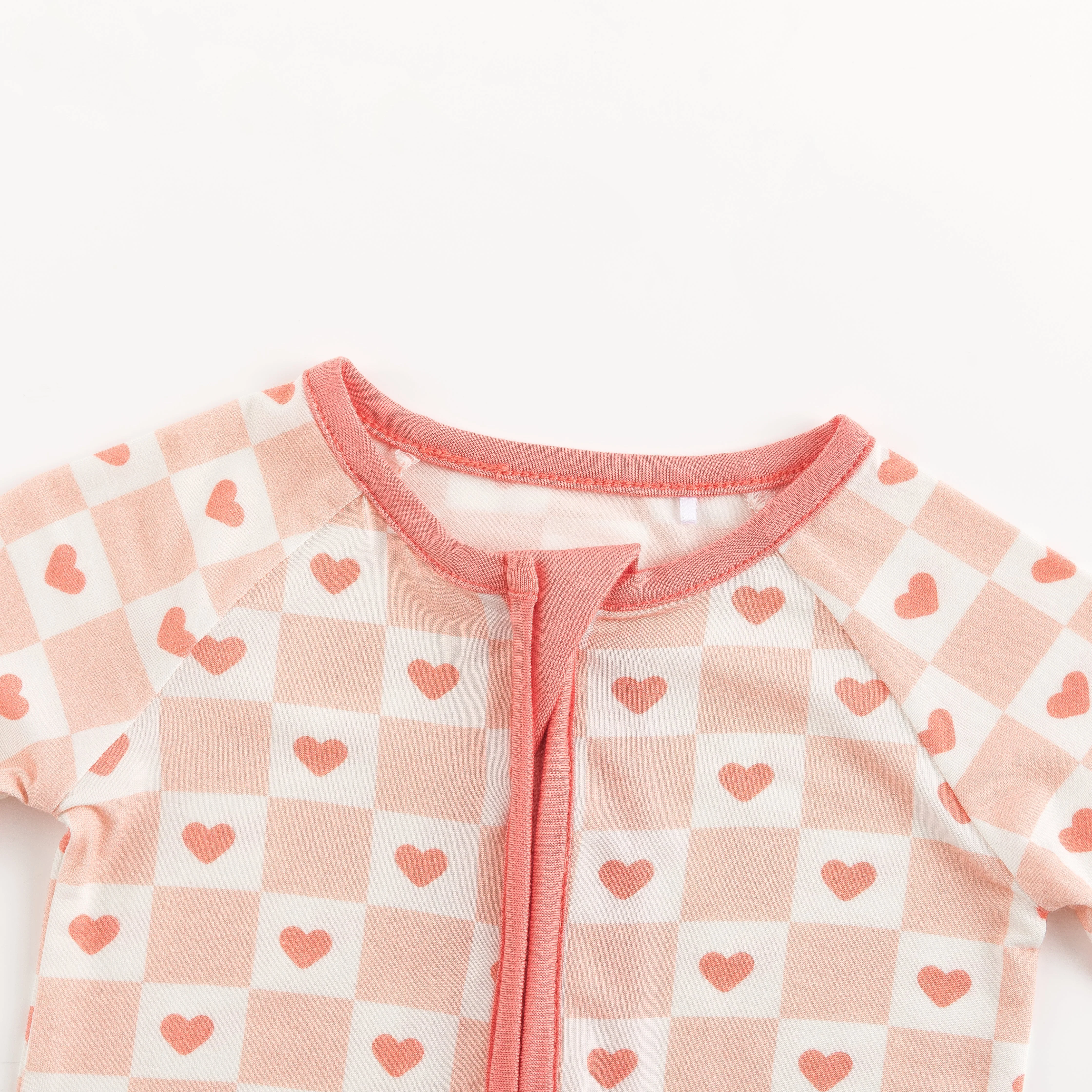 Checkerboard Hearts (Convertible Zip Footies) - Image 4