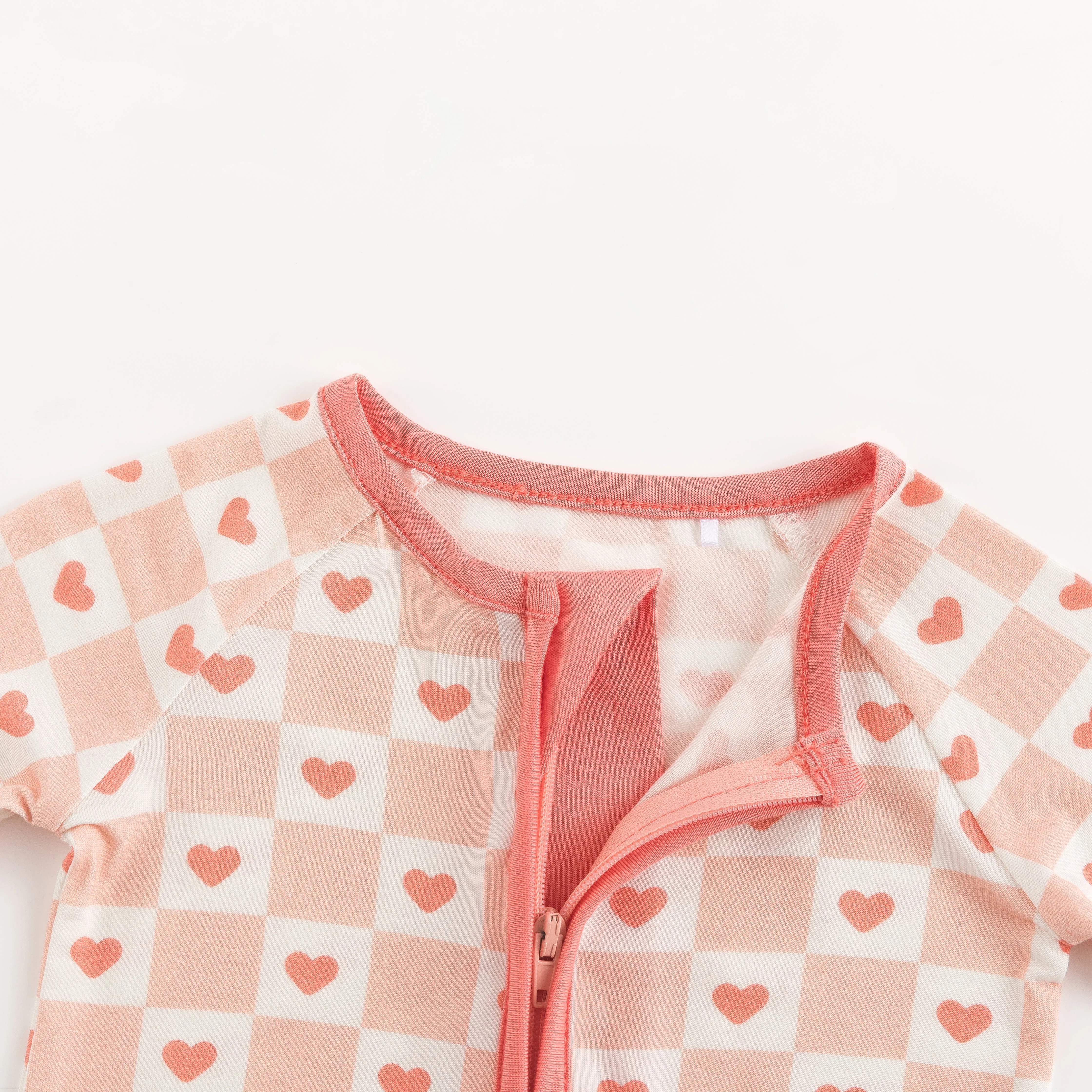 Checkerboard Hearts (Convertible Zip Footies) - Image 5