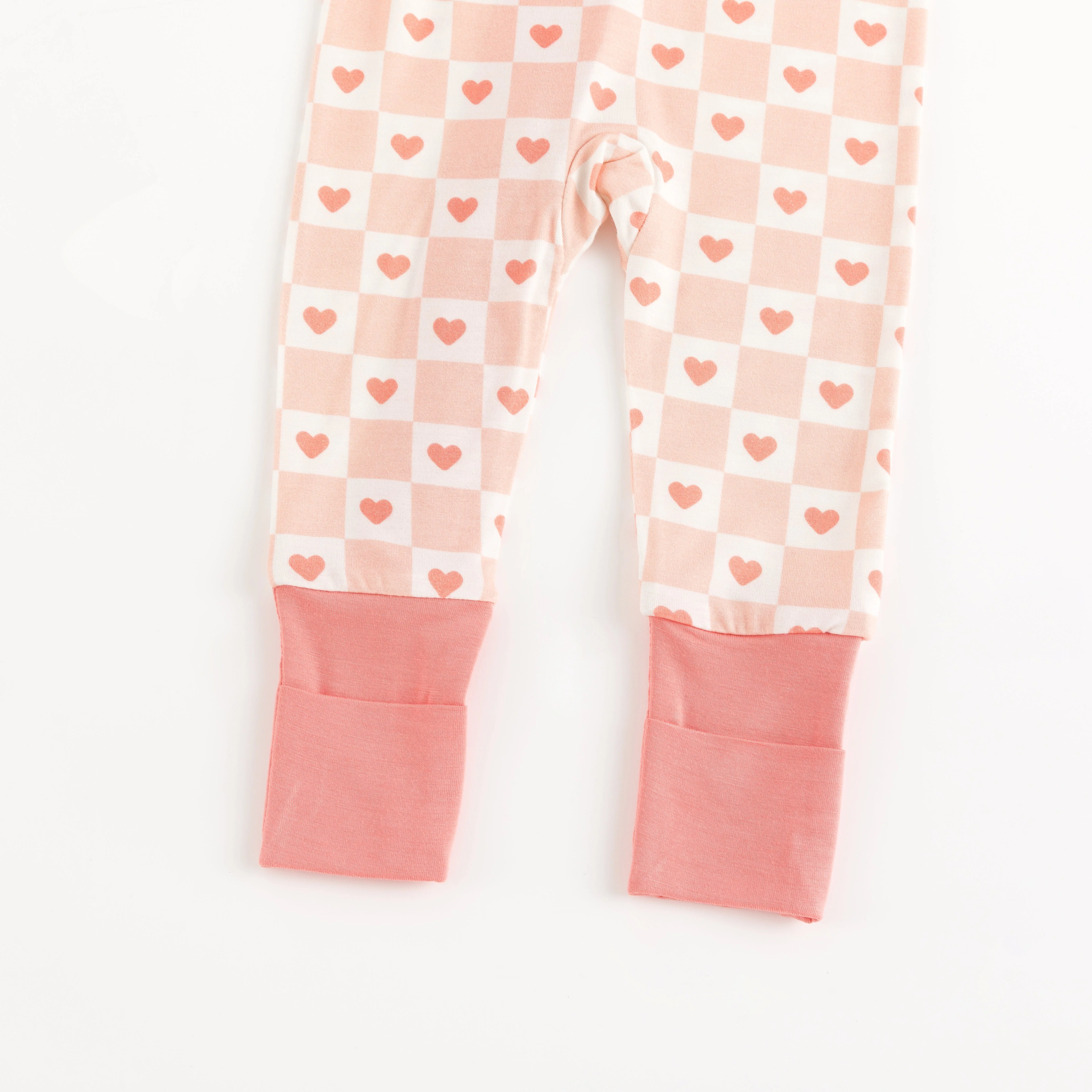 Checkerboard Hearts (Convertible Zip Footies) - Image 6