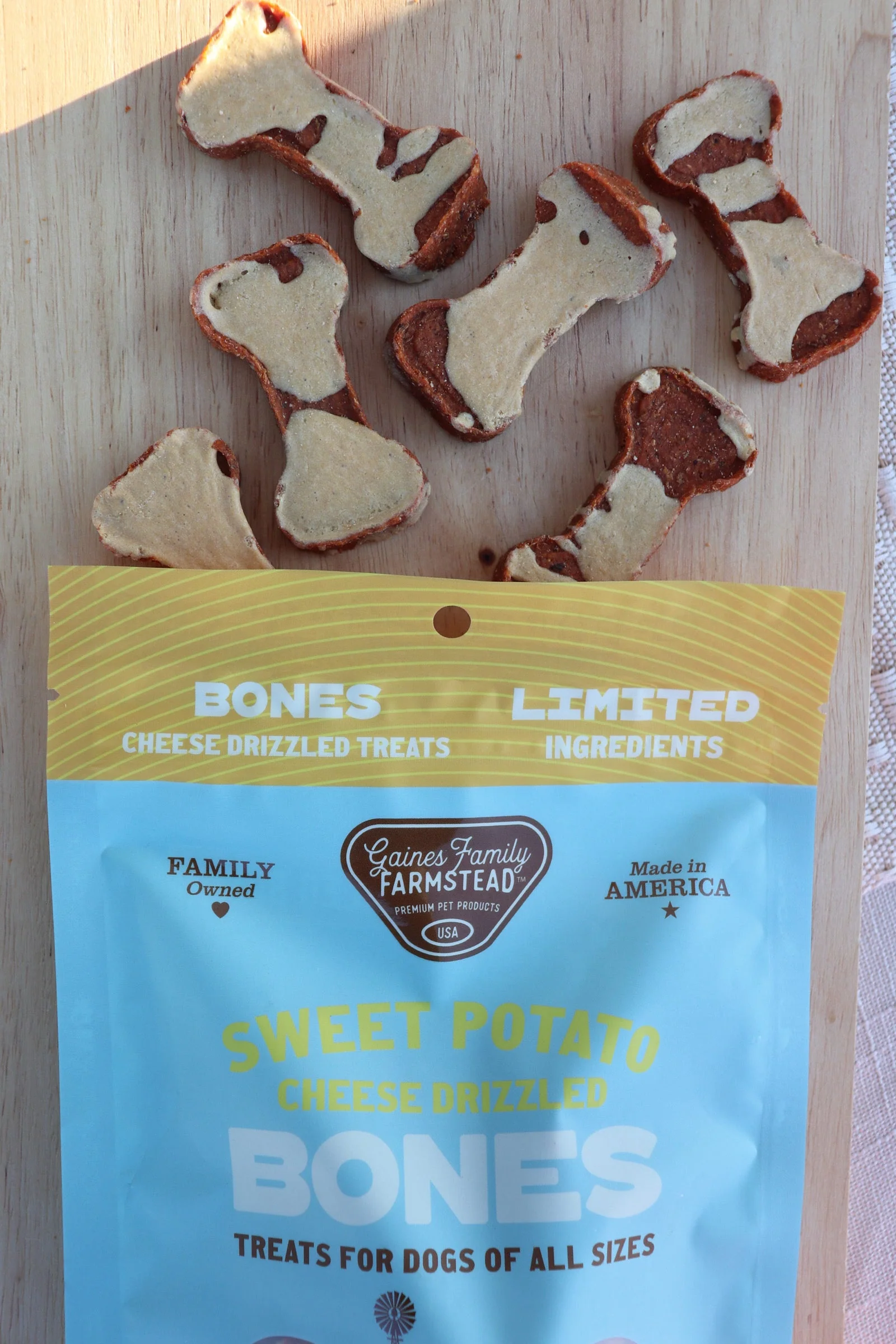 Cheese Drizzled Sweet Potato Bones - Image 3