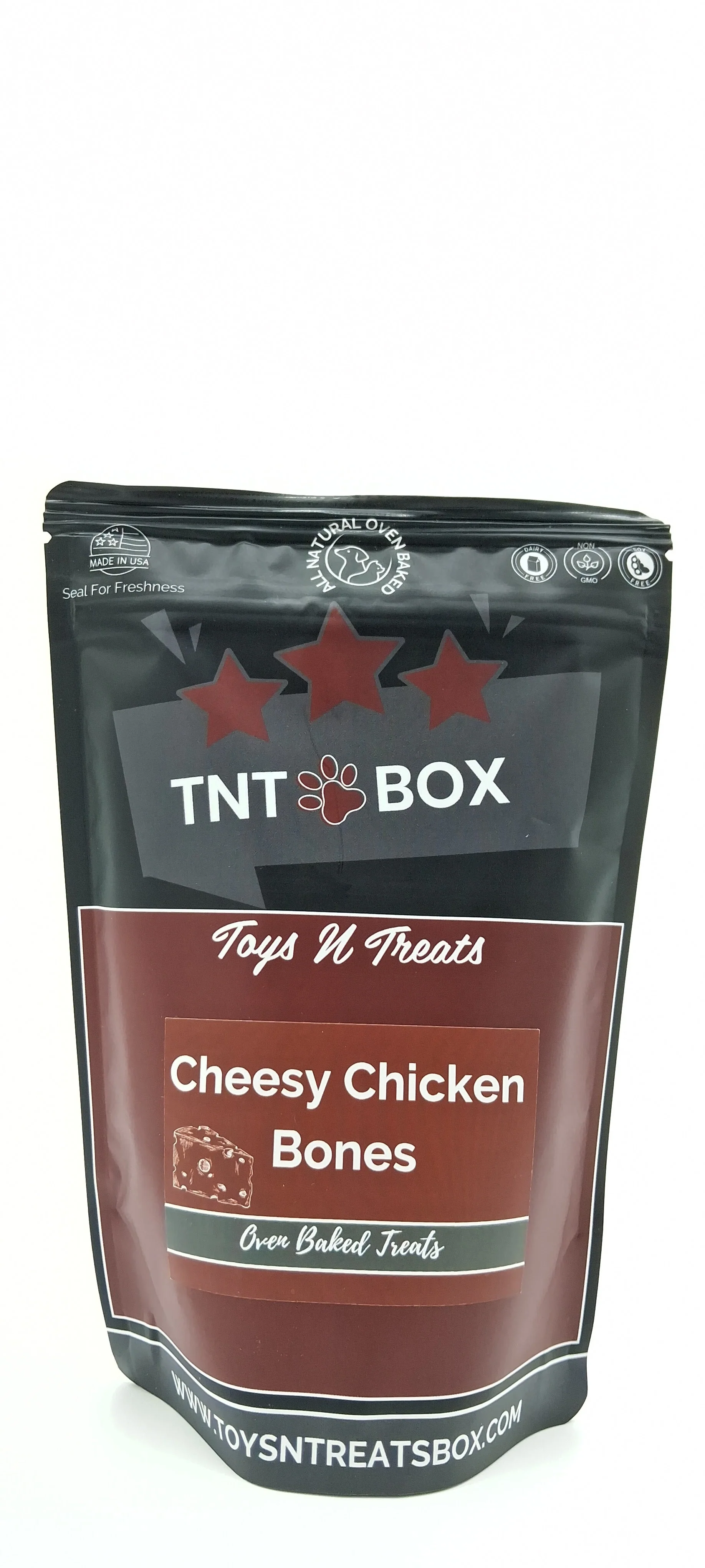 Cheesy Chicken Bones Dog Treats - All Natural Oven Baked - Image 2