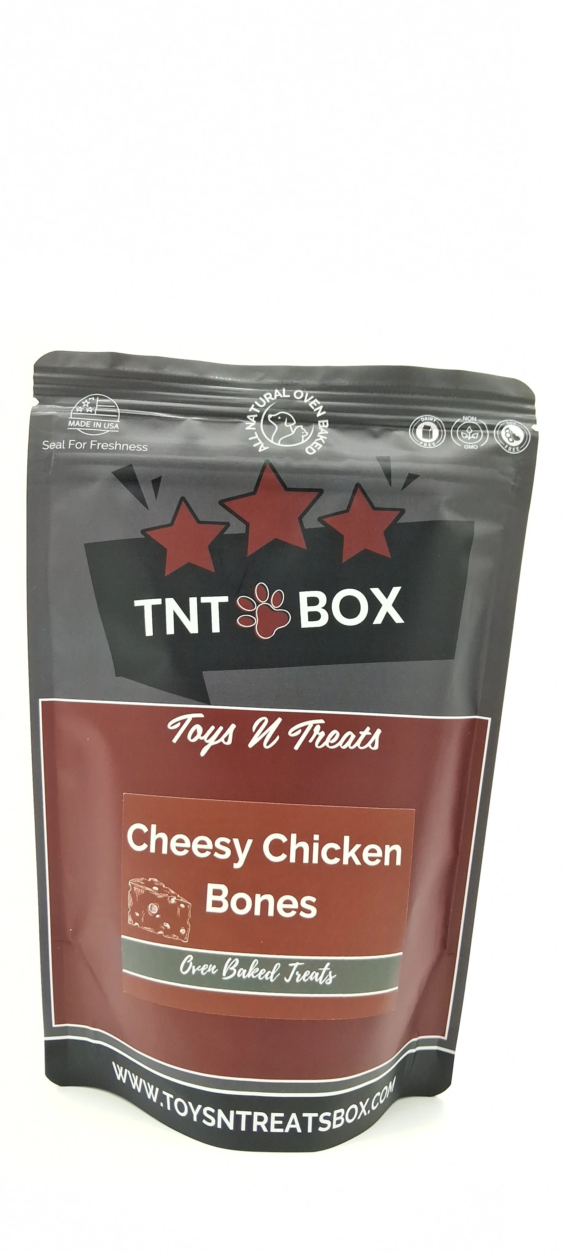 Cheesy Chicken Bones Dog Treats - All Natural Oven Baked - Image 4