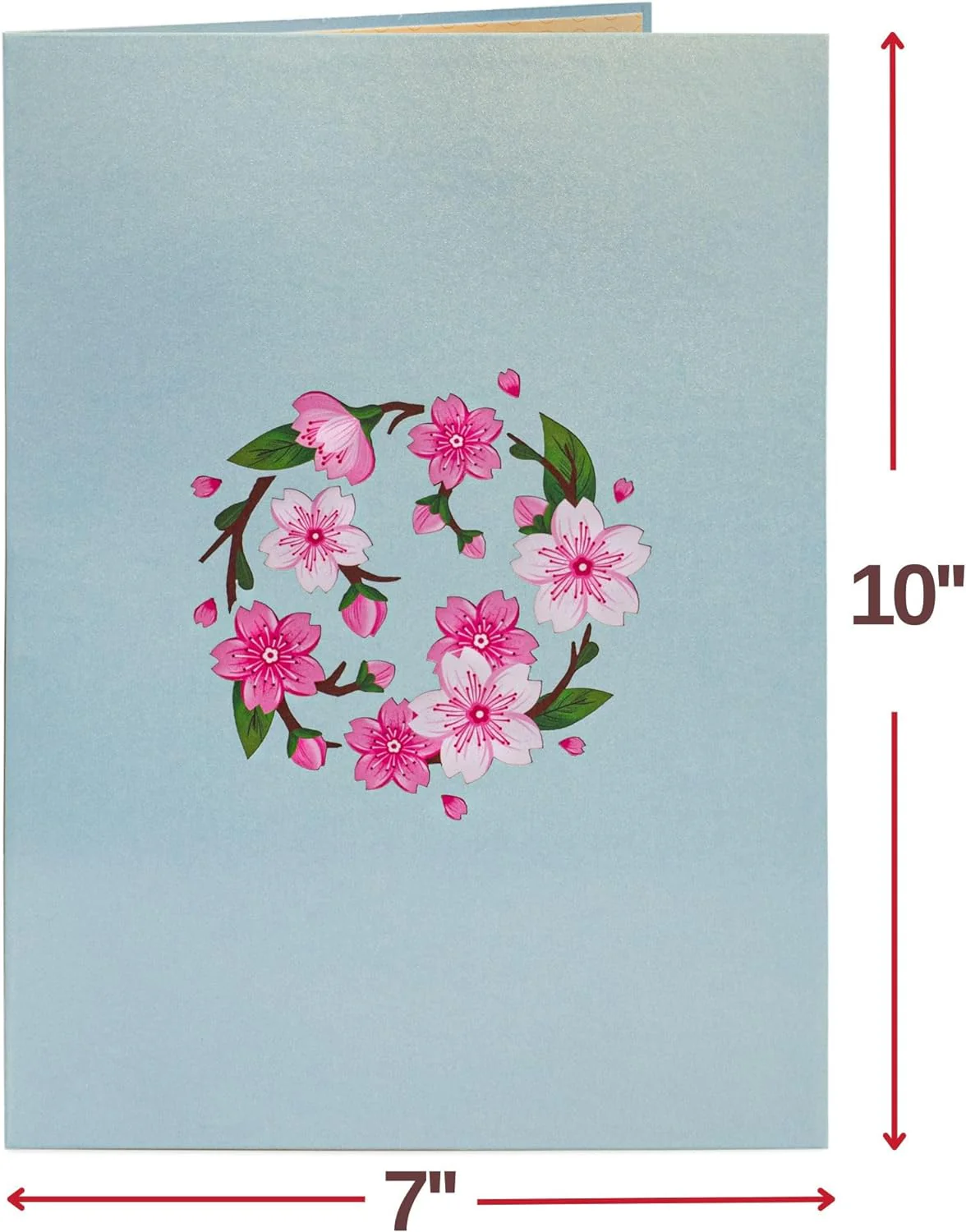 Cherry Blossom Oversized Pop Up Card with Keepsake - Image 3