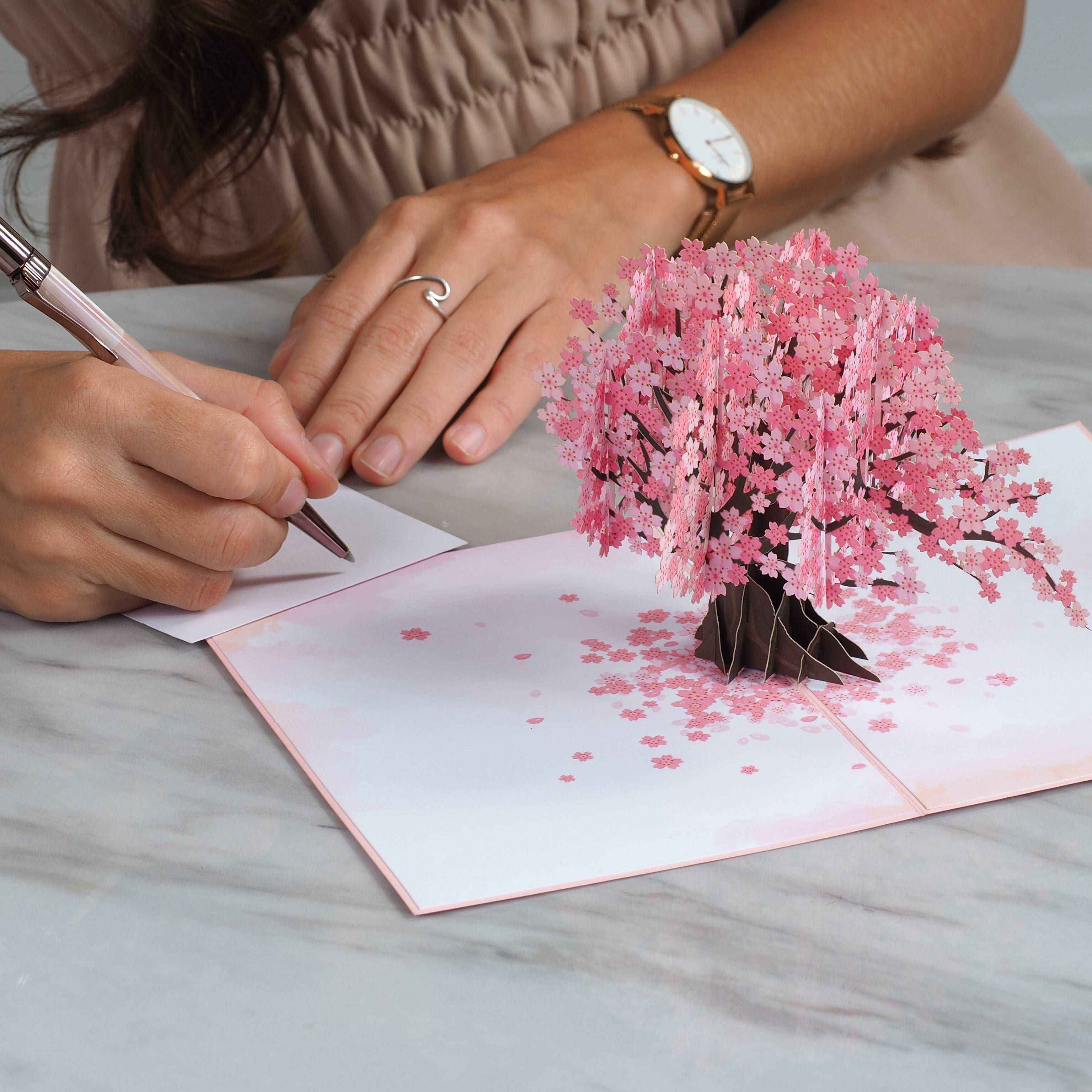 Cherry Blossom Pop Up Card - Image 4