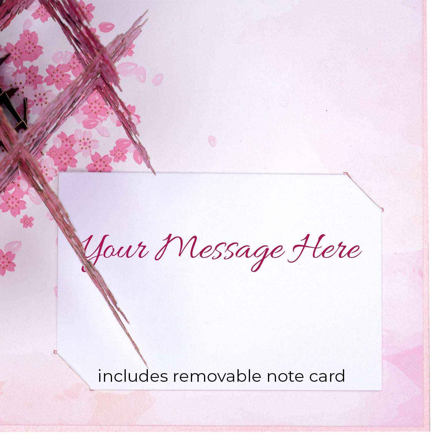 Cherry Blossom Pop Up Card - Image 6