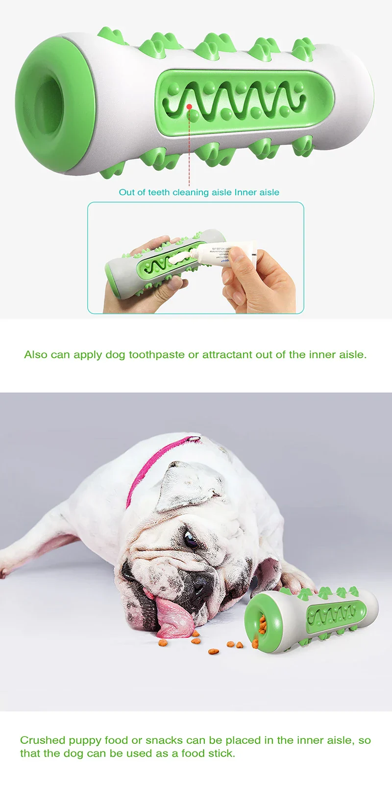 Chew-Resistant Rubber Dog Toy for Dental Health - Image 10