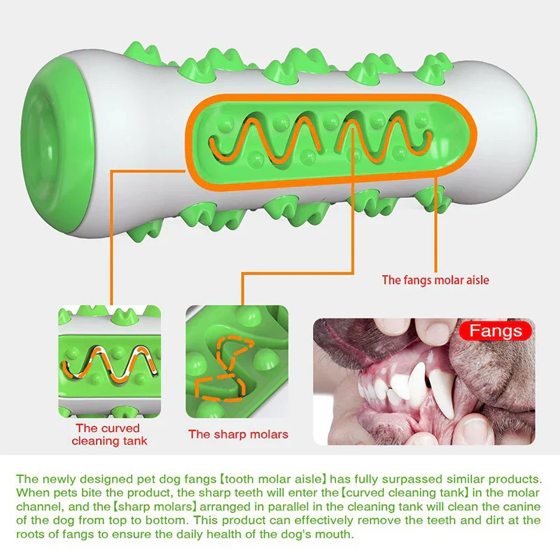 Chew-Resistant Rubber Dog Toy for Dental Health - Image 5