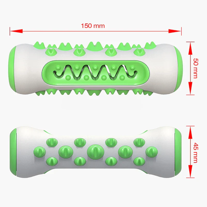 Chew-Resistant Rubber Dog Toy for Dental Health - Image 7