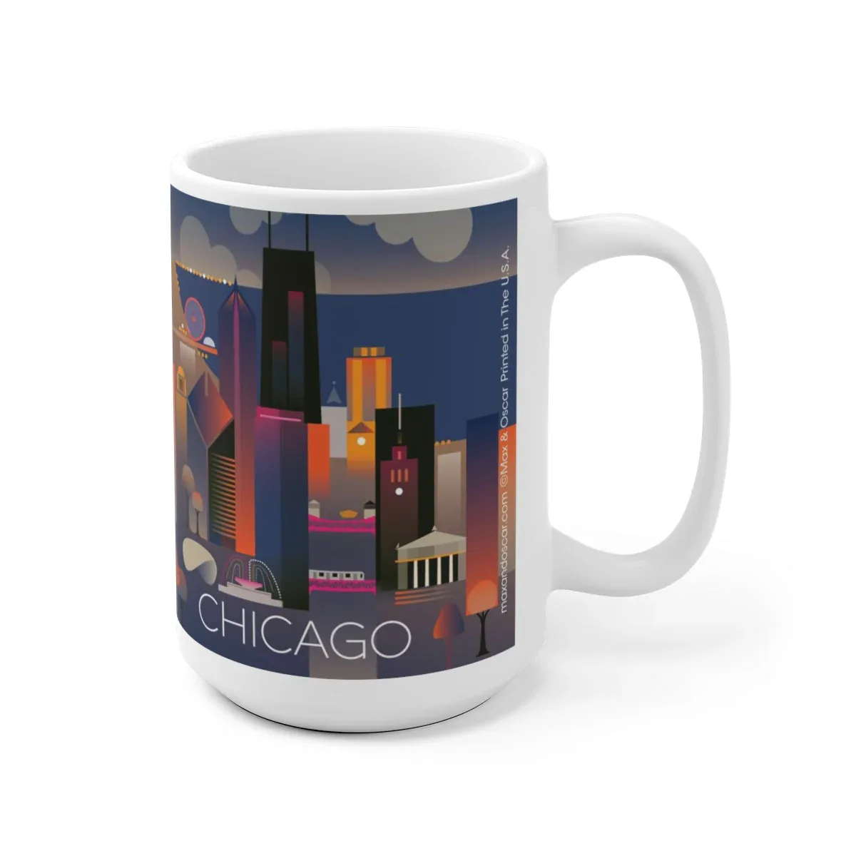 CHICAGO 11 OZ OR 15 OZ CERAMIC MUG - Image 3