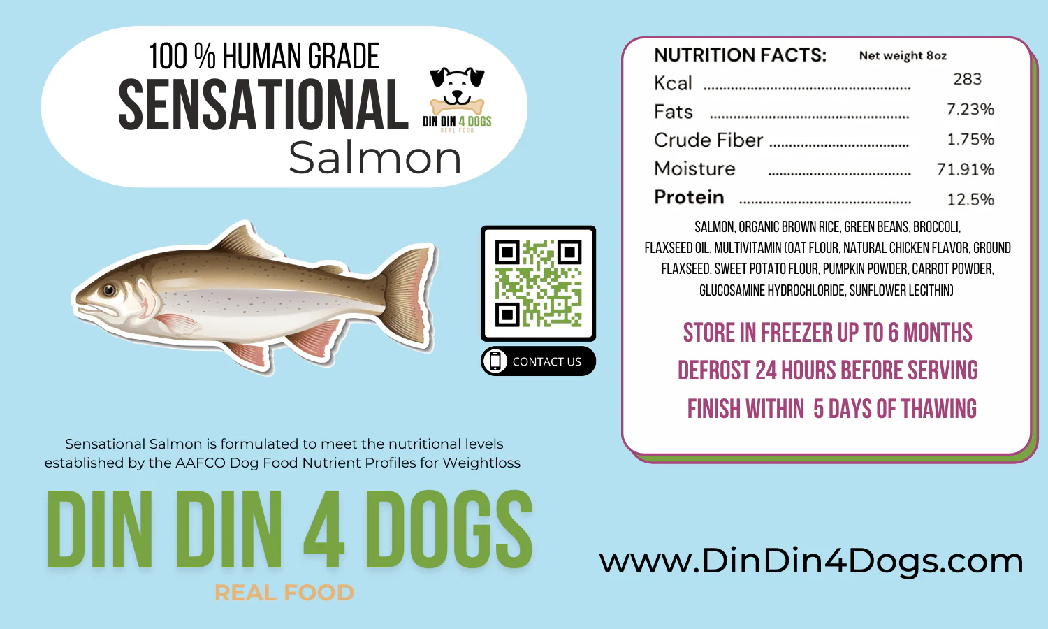 Chicken and Salmon Combo - case includes 24, 8oz meals - Image 13