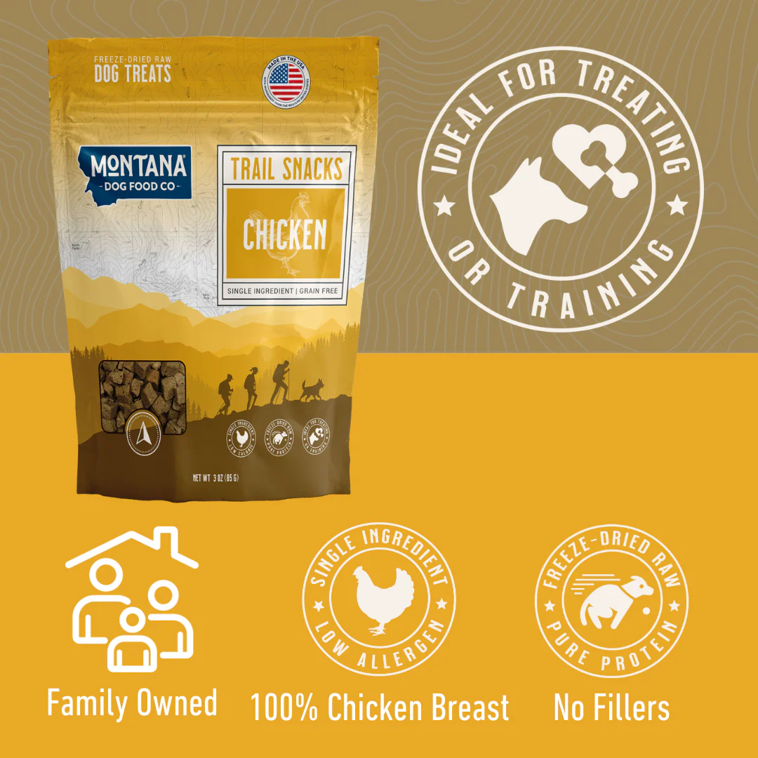 Chicken Breast Freeze-Dried Raw Trail Snacks (Treats) for Dogs 3oz - Image 3