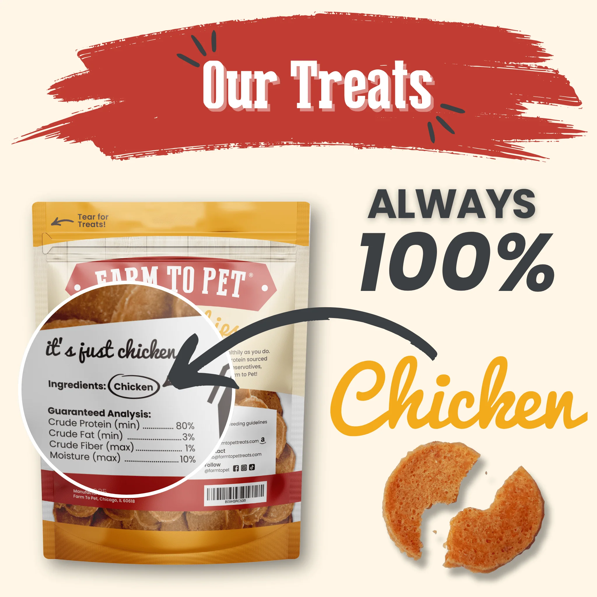 Chicken Chips for Dogs | All-Natural Single-Ingredient Dog Treats - Image 9
